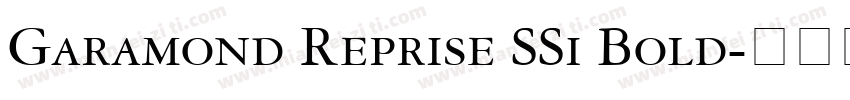Garamond Reprise SSi Bold字体转换